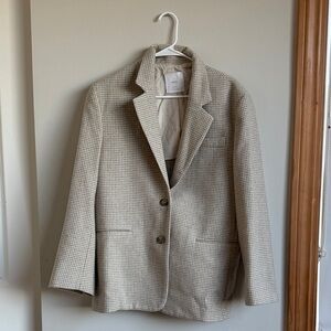 Mango Houndstooth Blazer